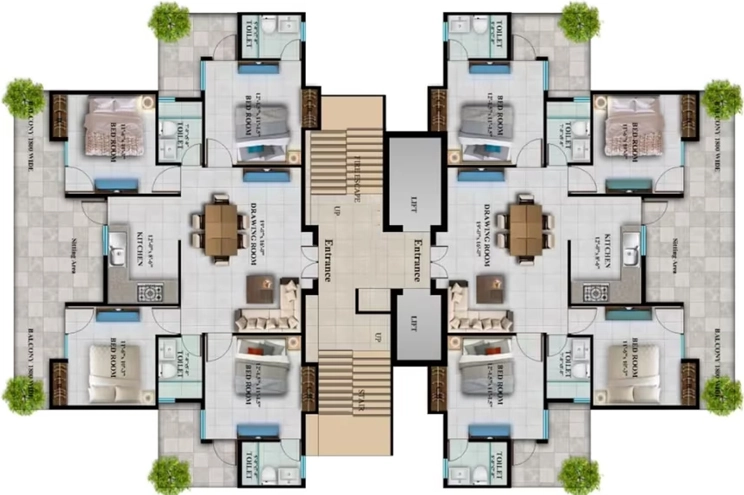 Floor Plan of Singhania Adore Legend in Sector 84, Faridabad - Image 400277