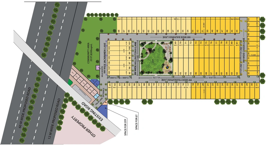 Master Plan of SLF Indraprastha Greens in Sector 97, Faridabad - Image 400284