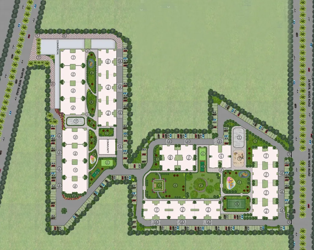 Master Plan of Soha Olive Homes in Sector 98, Faridabad - Image 400312