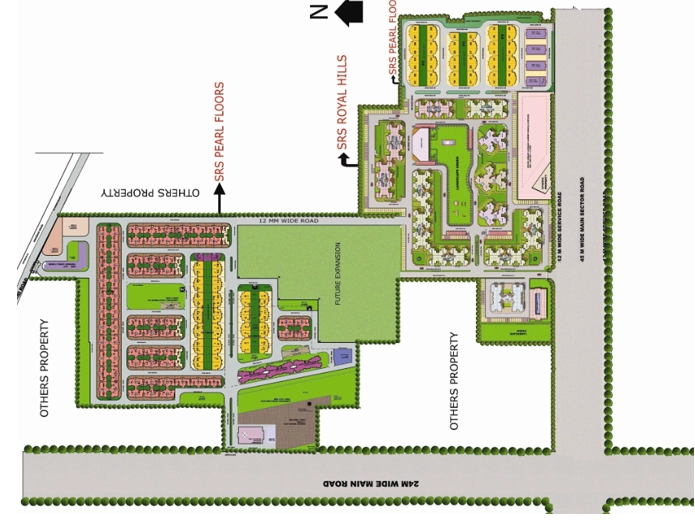 Master Plan of SRS Pearl Floors in Sector 87, Faridabad - Image 400350