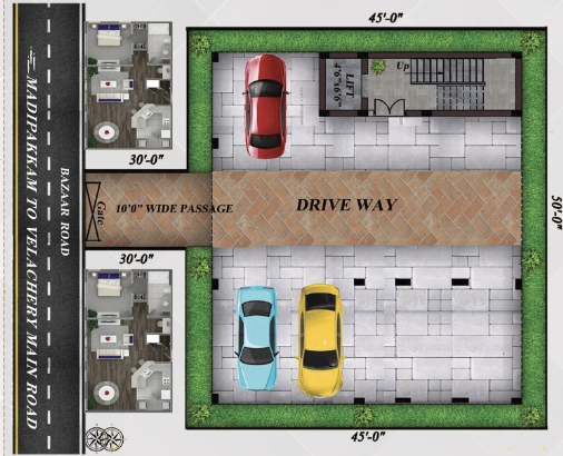 Master Plan of Shivas Bazzar Castle in Madipakkam, Chennai - Image 400363