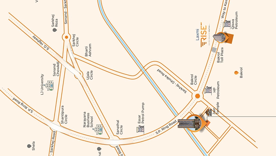 Location of Laxmi Kailashaa in Kasindra, Ahmedabad - Image 400379