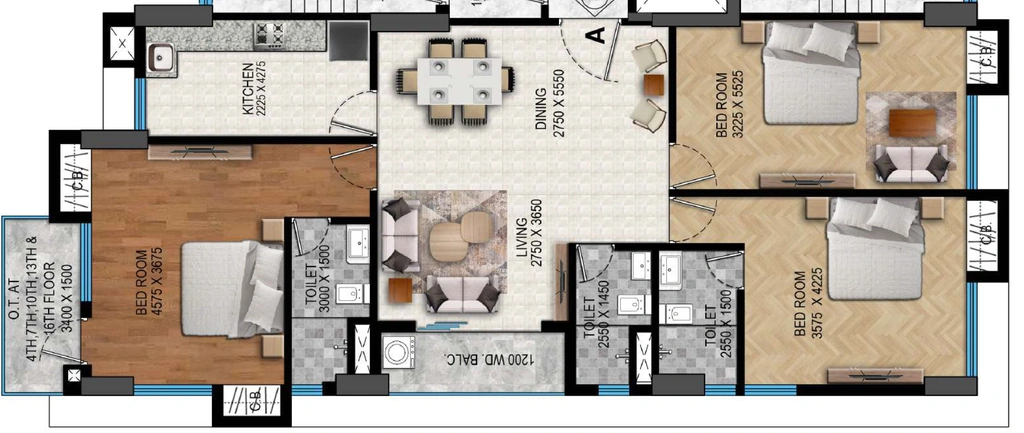 3 BHK Flat in Swastic Shivesh Enclave in Ballygunge, Kolkata - Image 916979