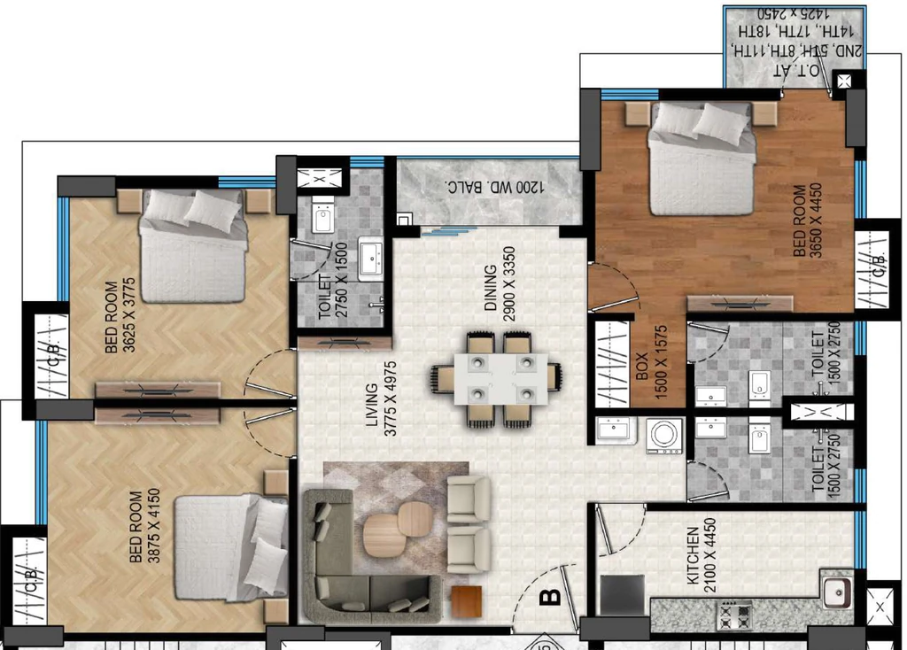 3 BHK Flat in Swastic Shivesh Enclave in Ballygunge, Kolkata - Image 916980