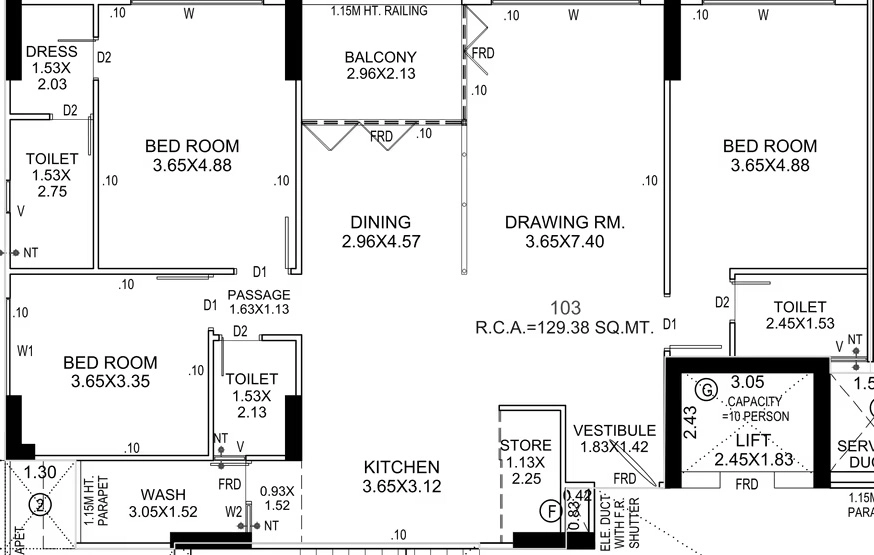 3 BHK Flat in Laxminarayan Rhythm Gladeview in Science City, Ahmedabad - Image 916884