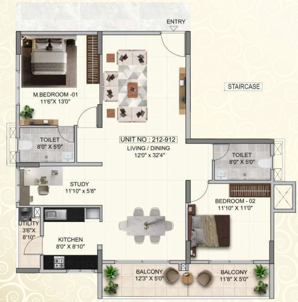 2.5 BHK Flat in Global The Clan in Sarjapur Road, Bangalore - Image 916995