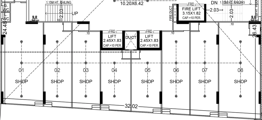 Floor Plan of Commercial Laxminarayan Rhythm Gladeview in Science City, Ahmedabad - Image 400404