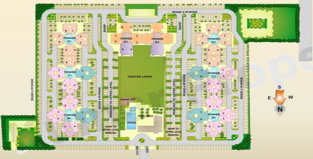 Floor Plan of Umang Summer Palms in Sector 86, Faridabad - Image 400492