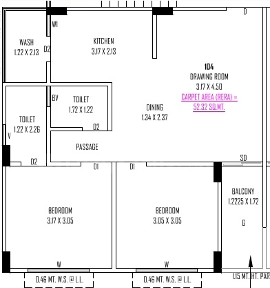 2 BHK Flat in Shree Mahavir Atulya Phase 1 in Hathijan, Ahmedabad - Image 916904