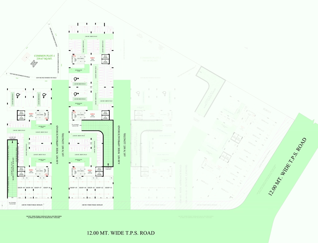 Master Plan of Commercial Shree Mahavir Atulya Phase 1 in Hathijan, Ahmedabad - Image 400440