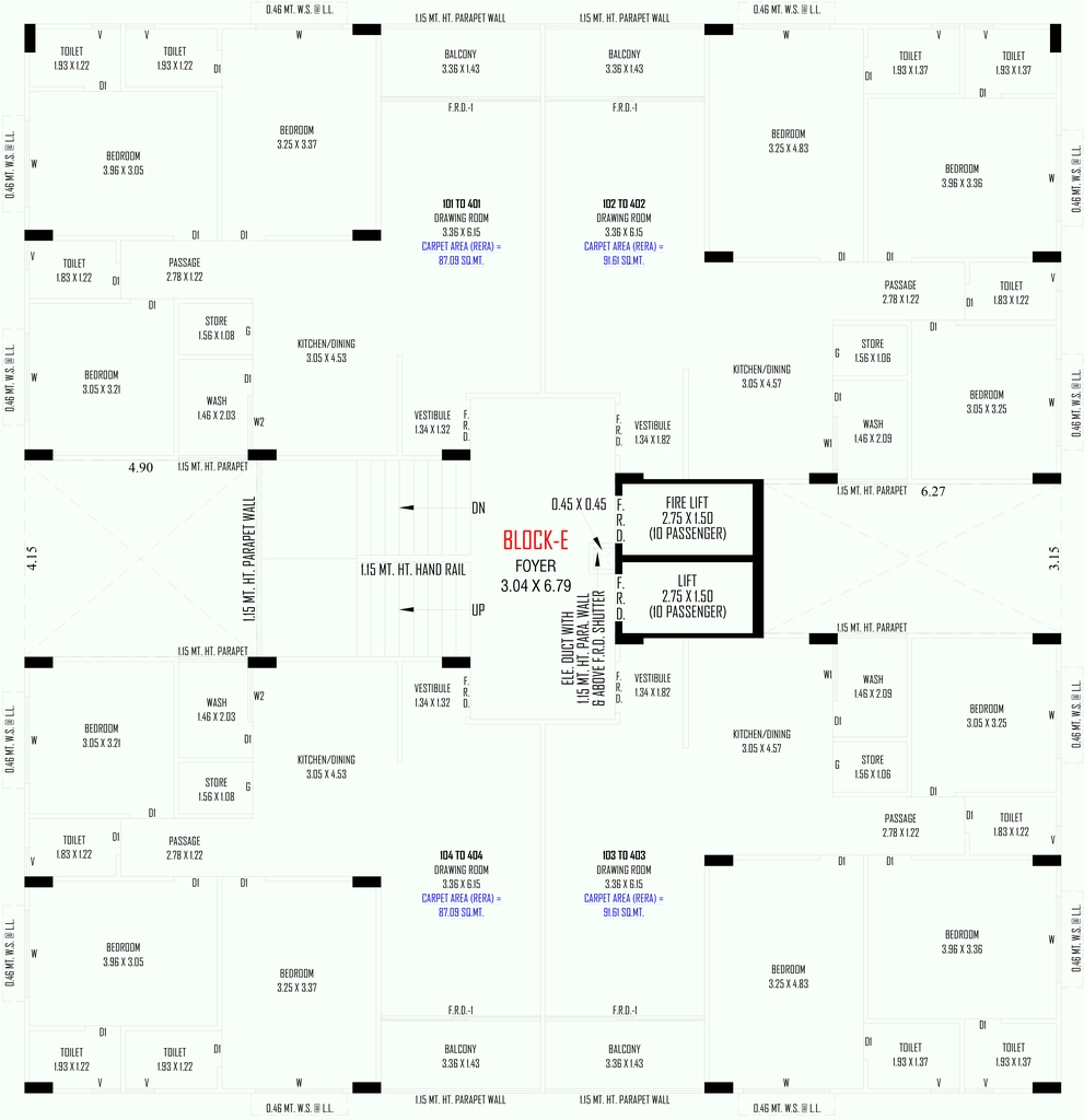 Floor Plan of Maruti Gokuldham Parisar in Nikol, Ahmedabad - Image 400475