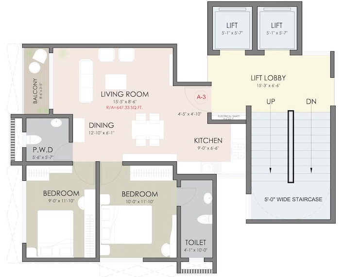 2 BHK Flat in Vira Sky Vista in Andheri West, Mumbai - Image 917013