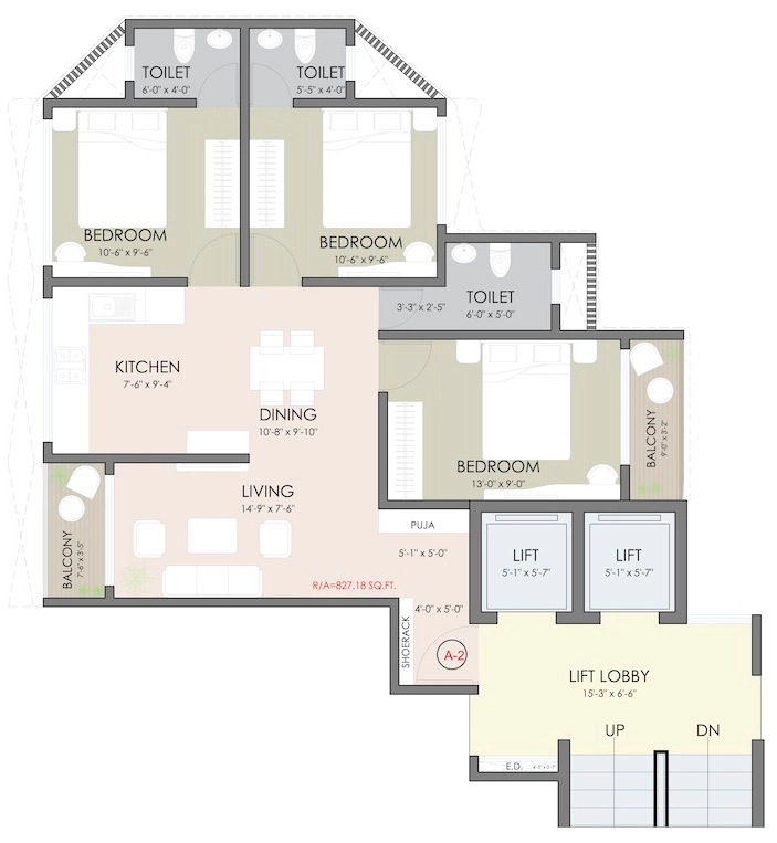 3 BHK Flat in Vira Sky Vista in Andheri West, Mumbai - Image 917015