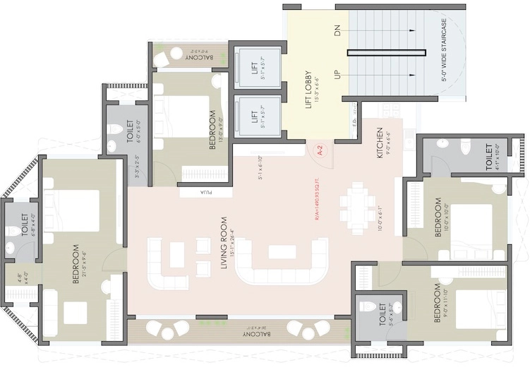 4 BHK Flat in Vira Sky Vista in Andheri West, Mumbai - Image 917017