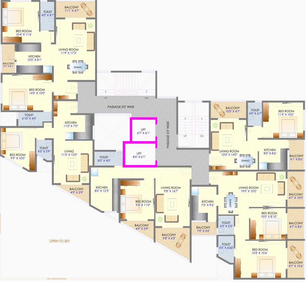 Floor Plan of Deshpande W60 Exotica in Sus, Pune - Image 400685