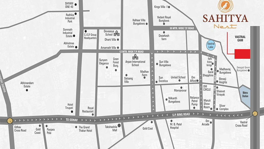 Location of Narmada Sahitya Nest - Image 400493