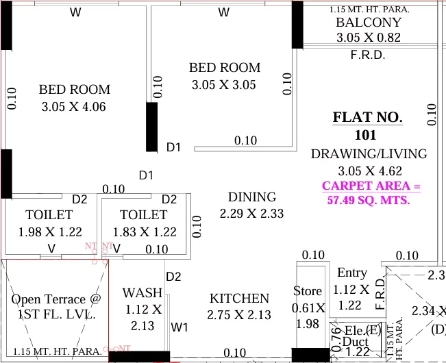 2 BHK Flat in Nilkanth Gopinath Empire in Nikol, Ahmedabad - Image 916937