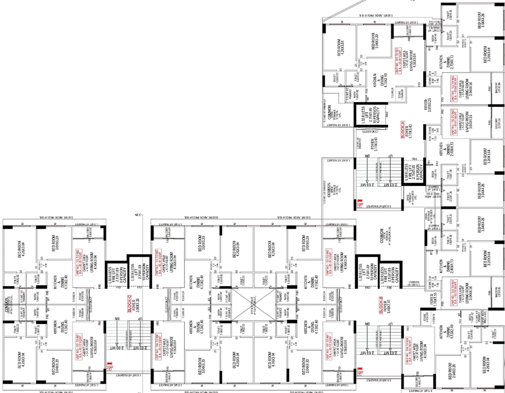 Floor Plan of Nirbhay Aaditey Residencies in Acher, Ahmedabad - Image 400520