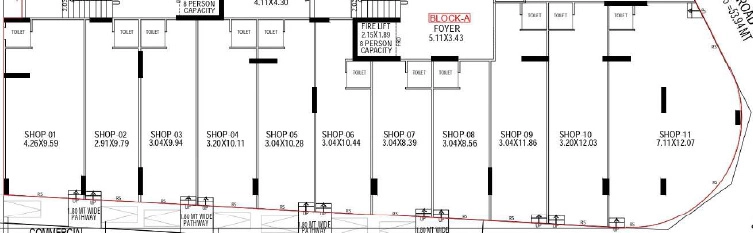 Floor Plan of Commercial Nirbhay Aaditey Residencies in Acher, Ahmedabad - Image 400526