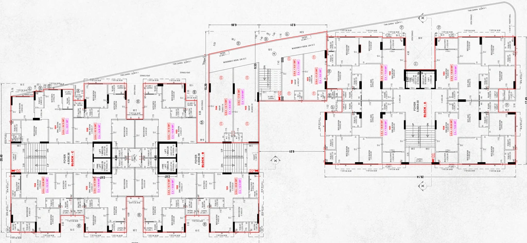 Floor Plan of Nirman Kesar Sky in Nava Naroda, Ahmedabad - Image 400531
