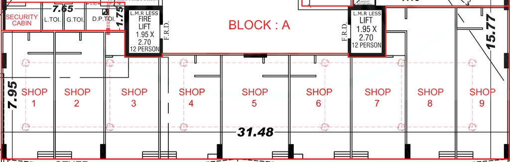 Floor Plan of Commercial Nivaan Skylife in Nana Chiloda, Ahmedabad - Image 400585
