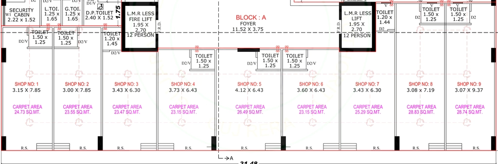 Floor Plan of Commercial Nivaan Skylife in Nana Chiloda, Ahmedabad - Image 400586