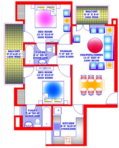 2 BHK Flat in Zion Stonecrop in Sector 78, Faridabad - Image 916982