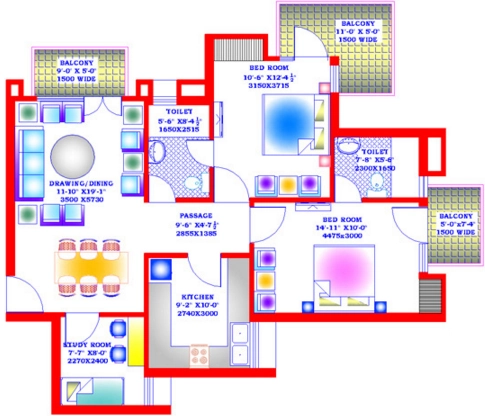 3 BHK Flat in Zion Stonecrop in Sector 78, Faridabad - Image 916983