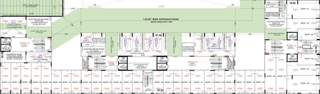 Floor Plan of Commercial Om Bilipatra III in Vastral, Ahmedabad - Image 400629