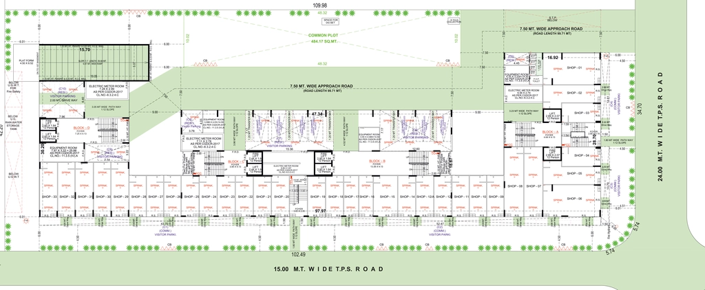 Master Plan of Commercial Om Bilipatra III in Vastral, Ahmedabad - Image 400627