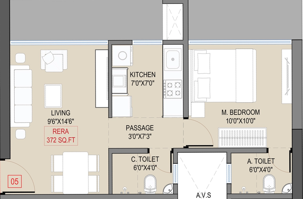 1 BHK Flat in Navkarmik Shiv Vardaan in Kandivali West, Mumbai - Image 917053