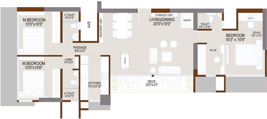 3 BHK Flat in Navkarmik Shiv Vardaan in Kandivali West, Mumbai - Image 917057