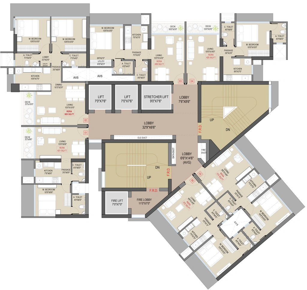 Floor Plan of Navkarmik Shiv Vardaan in Kandivali West, Mumbai - Image 400761