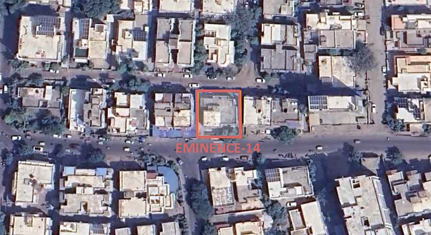 Location of Om Eminence 14 in Thaltej, Ahmedabad - Image 400634