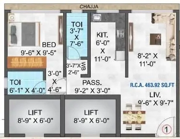1 BHK Flat in Shreeji Mansion in Ghatkopar East, Mumbai - Image 917066