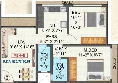 2 BHK Flat in Shreeji Mansion in Ghatkopar East, Mumbai - Image 917067