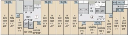 Floor Plan of Commercial Param Nest in Shilaj, Ahmedabad - Image 400661