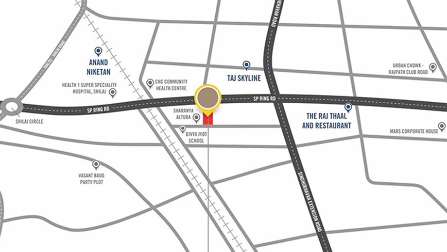 Location of Commercial Param Nest in Shilaj, Ahmedabad - Image 400659