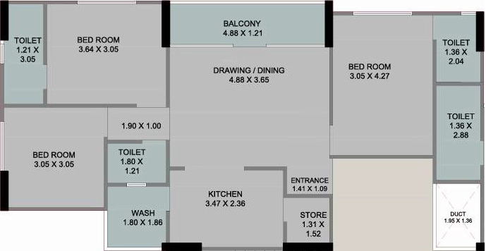 3 BHK Flat in Paramdham Sahitya Heritage in Kathwada, Ahmedabad - Image 917021
