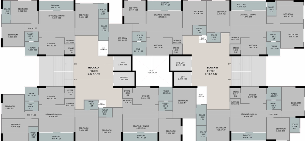 Floor Plan of Paramdham Sahitya Heritage in Kathwada, Ahmedabad - Image 400679