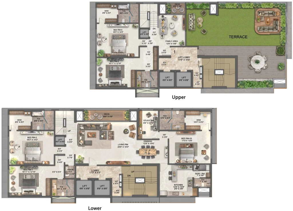 5 BHK Penthouse in Ekta Victoria in Bandra West, Mumbai - Image 917073
