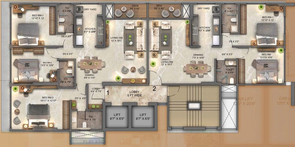 Floor Plan of Ekta Victoria in Bandra West, Mumbai - Image 400805