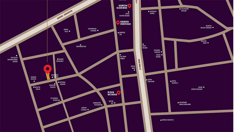 Location of Rishv Element in Nava Naroda, Ahmedabad - Image 400736