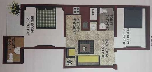 2 BHK Flat in SLV Apartment in Govindpuram, Ghaziabad - Image 917050