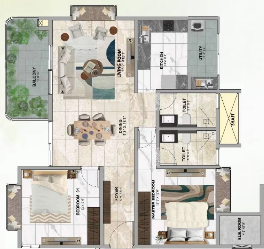 2 BHK Flat in Sri Sri Sattva in Kaggalipura, Bangalore - Image 917167