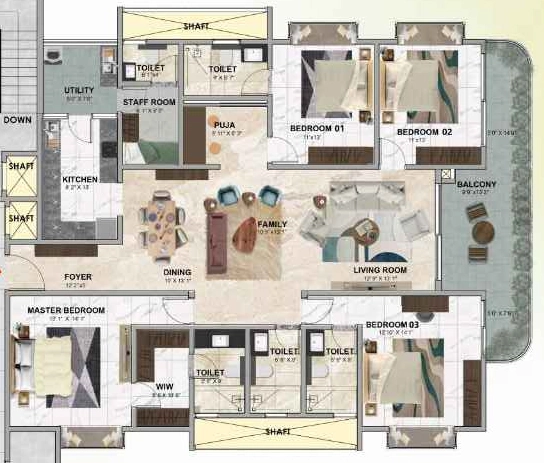 3 BHK Flat in Sri Sri Sattva in Kaggalipura, Bangalore - Image 917171