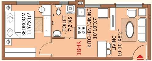 1 BHK Flat in Sri Sumeru Surataru in Kaggalipura, Bangalore - Image 917172