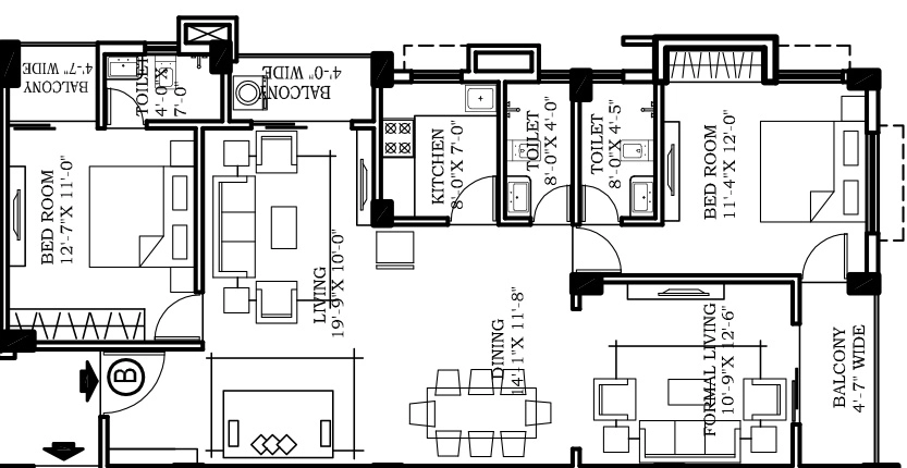2 BHK Flat in Swastic Sen Bari in Hatibagan, Kolkata - Image 917081