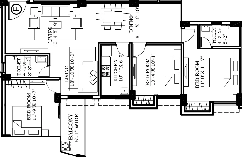 3 BHK Flat in Swastic Sen Bari in Hatibagan, Kolkata - Image 917083