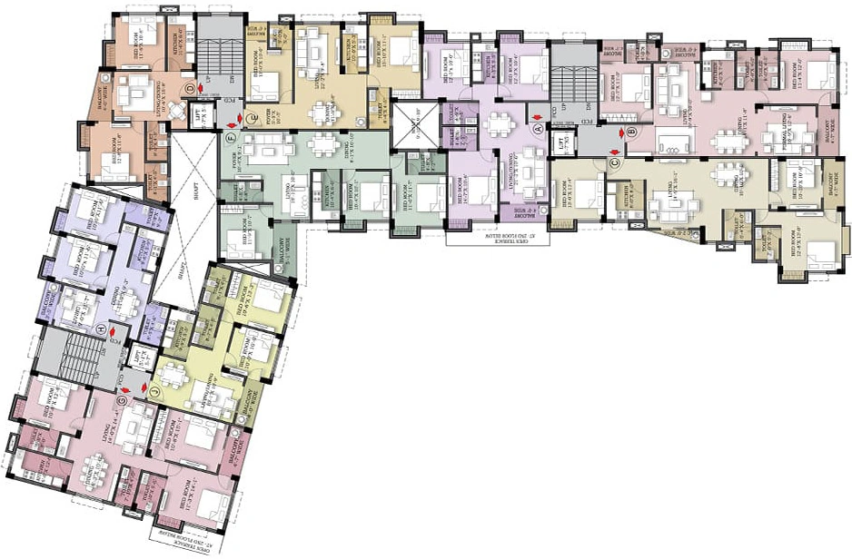 Floor Plan of Swastic Sen Bari in Hatibagan, Kolkata - Image 400827